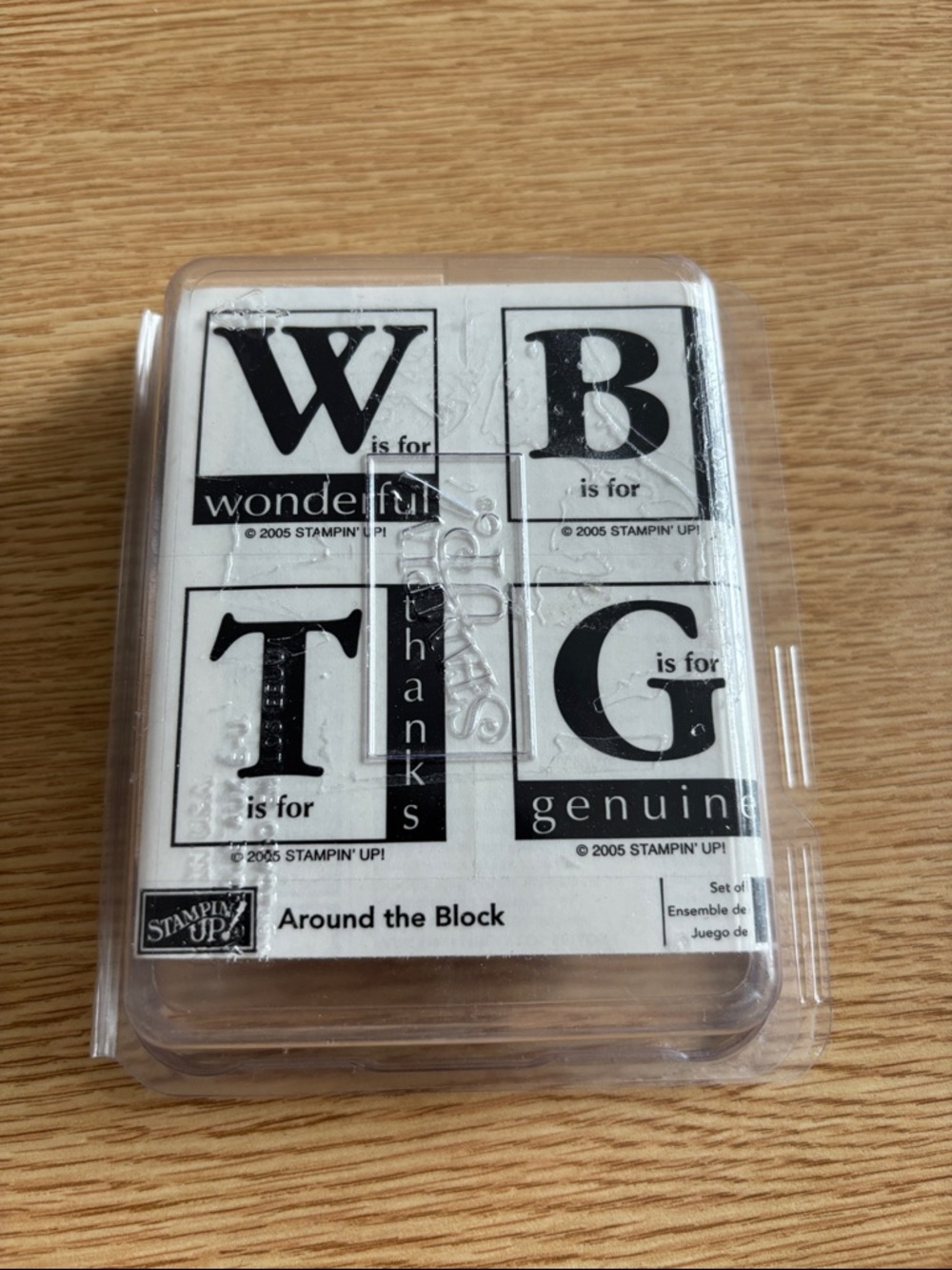 Stampin' Up! Around the Block Rubber Stamp Set